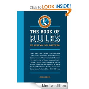 Amazon Kindle Gift Card Idea - The Book of Rules: The Right Way to Do Everything 