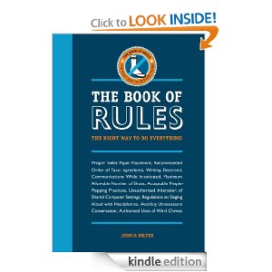 Amazon Kindle Gift Card Idea - The Book of Rules: The Right Way to Do Everything 